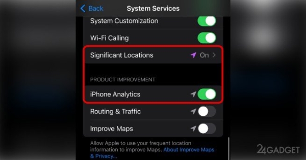 iOS 17 уличили в слежке за некоторыми пользователями через GPS (2 фото)